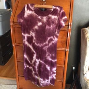 Tie dye t shirt dress